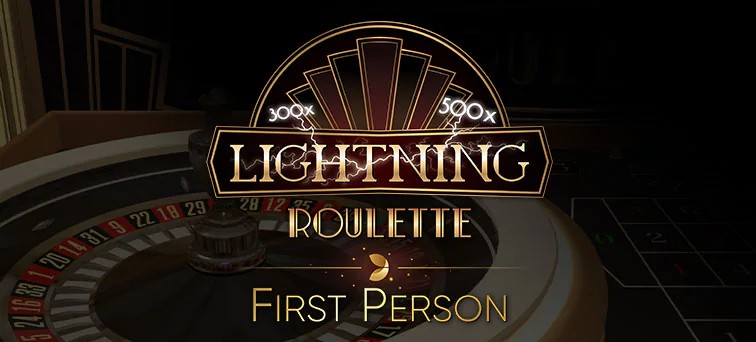 Official Live Shows logo: First Person Lightning Roulette by Evolution at HellSpin Casino